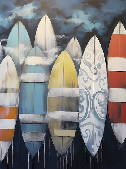 Surfs Up Iii 6’X8’ Fleece (72 X 96 Inch) Backdrop