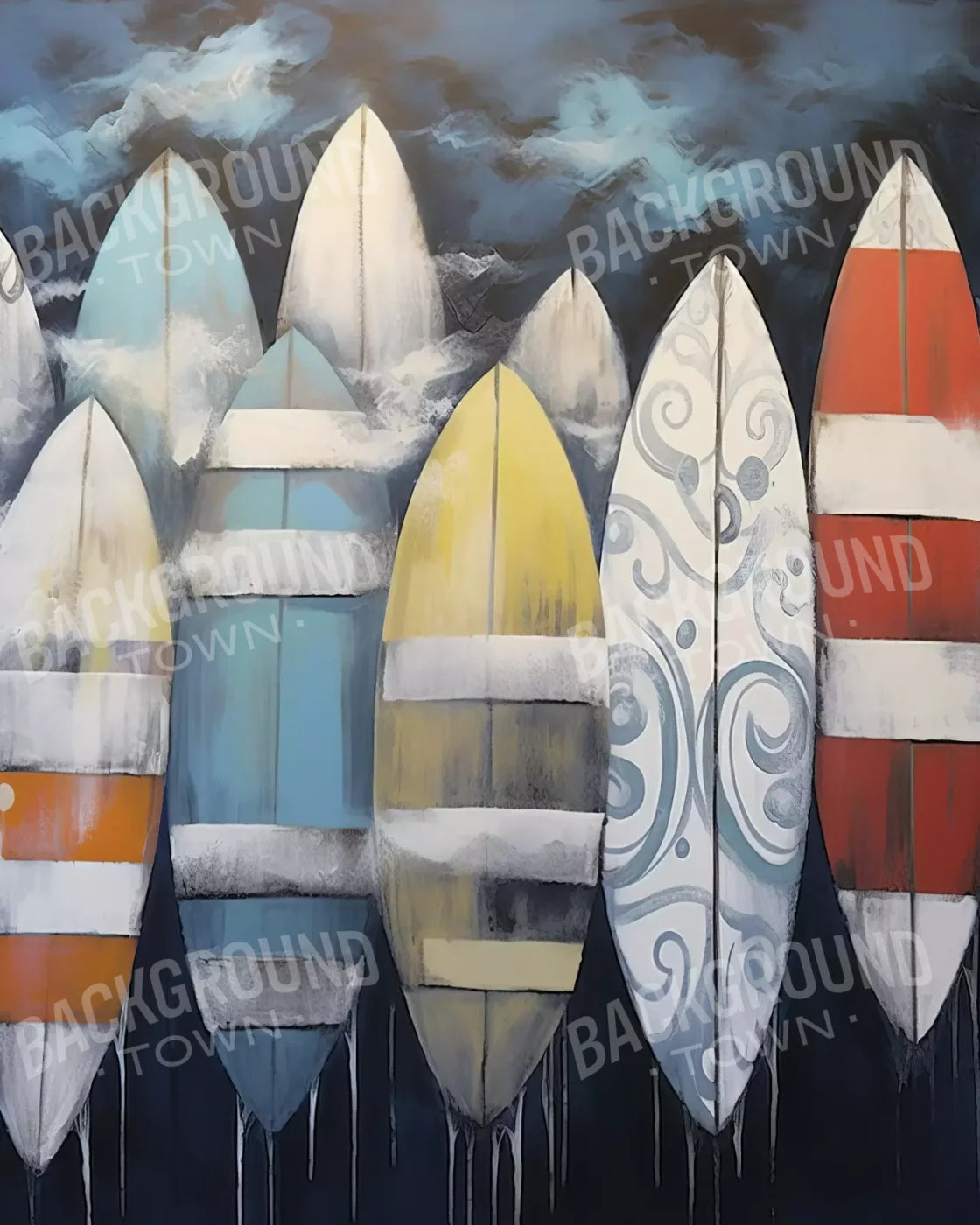 Surfs Up Iii 8’X10’ Fleece (96 X 120 Inch) Backdrop