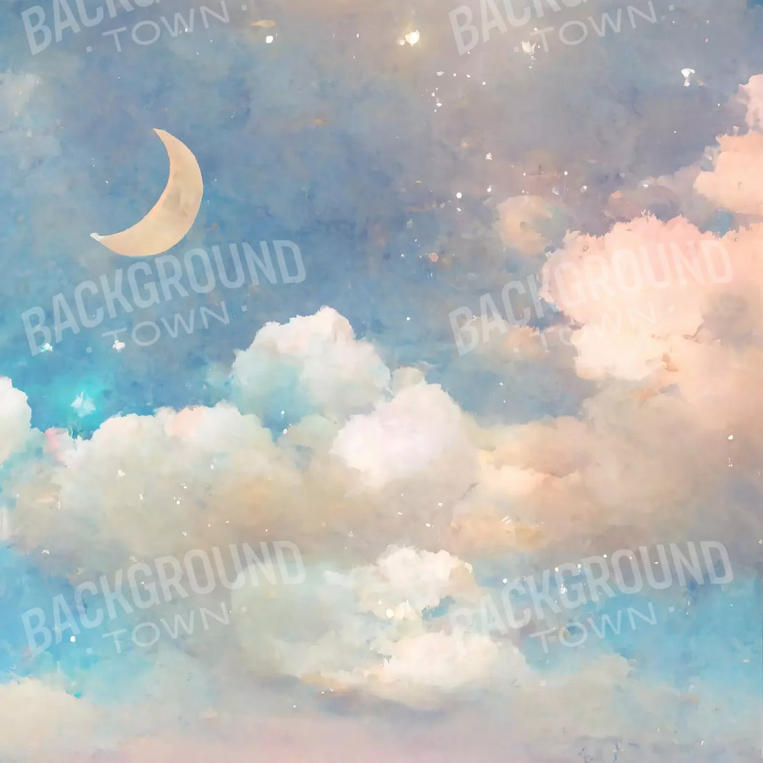 Sweet Dreams Blue 10X10 Ultracloth ( 120 X Inch ) Backdrop