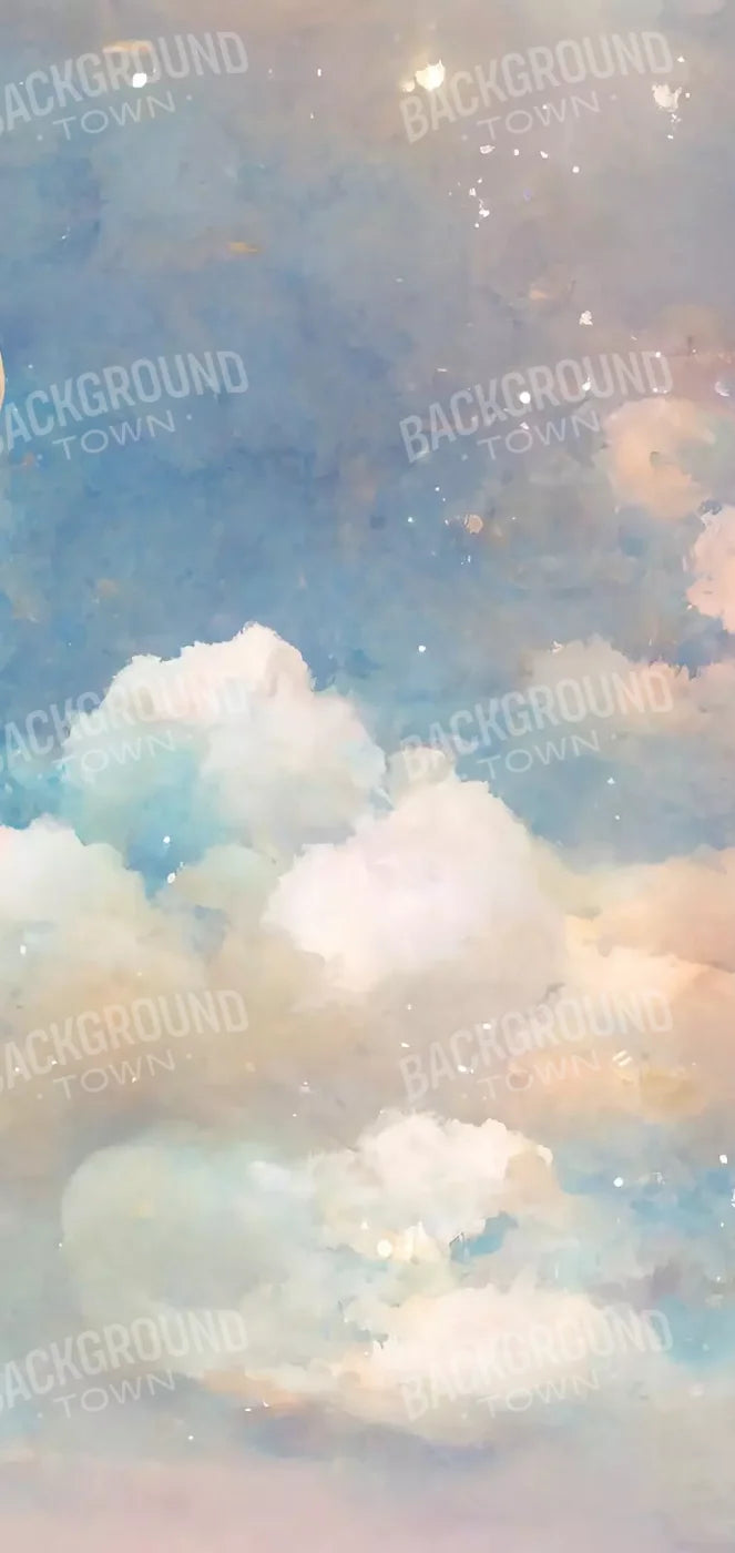 Sweet Dreams Blue 8X16 Ultracloth ( 96 X 192 Inch ) Backdrop