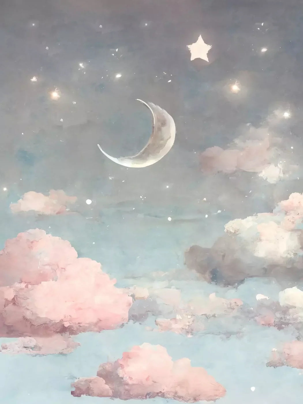 Sweet Dreams Pink 8X10 Fleece ( 96 X 120 Inch ) Backdrop