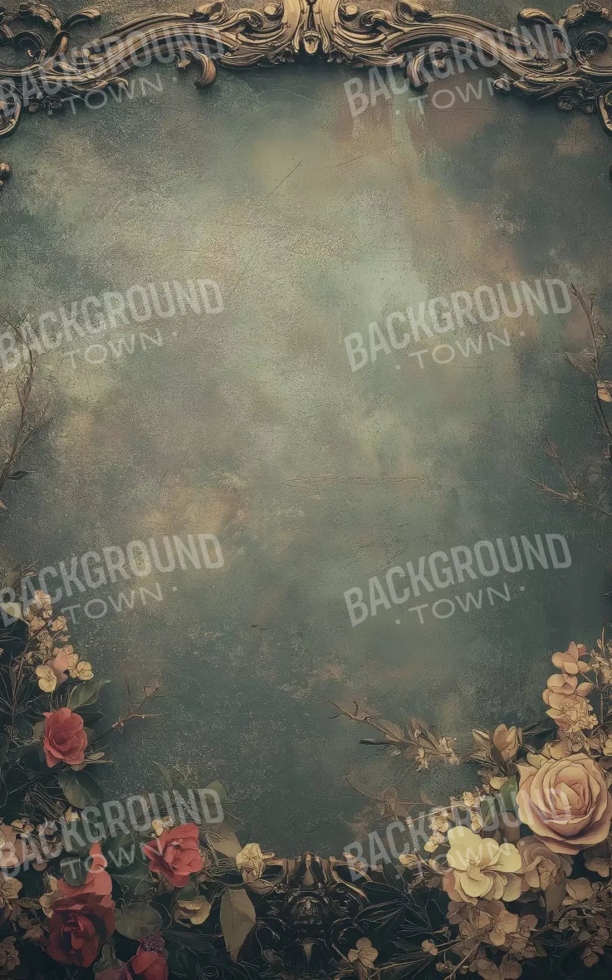 Swirly Flower Frame 5’x8’ UltraCloth (60 x 96 inch) Backdrop