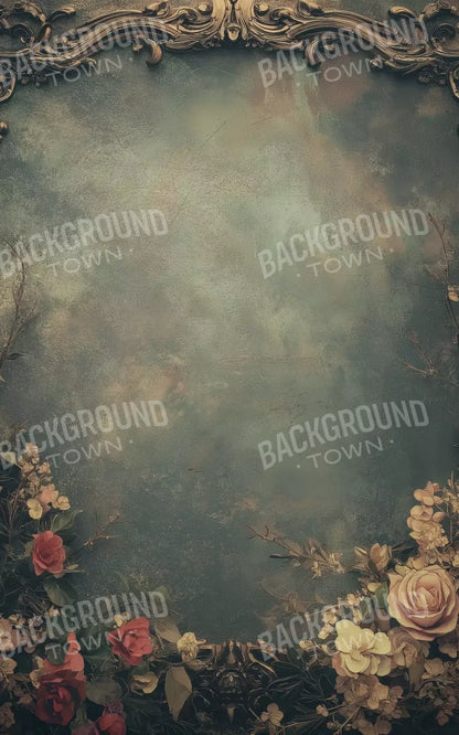 Swirly Flower Frame 5’x8’ UltraCloth (60 x 96 inch) Backdrop