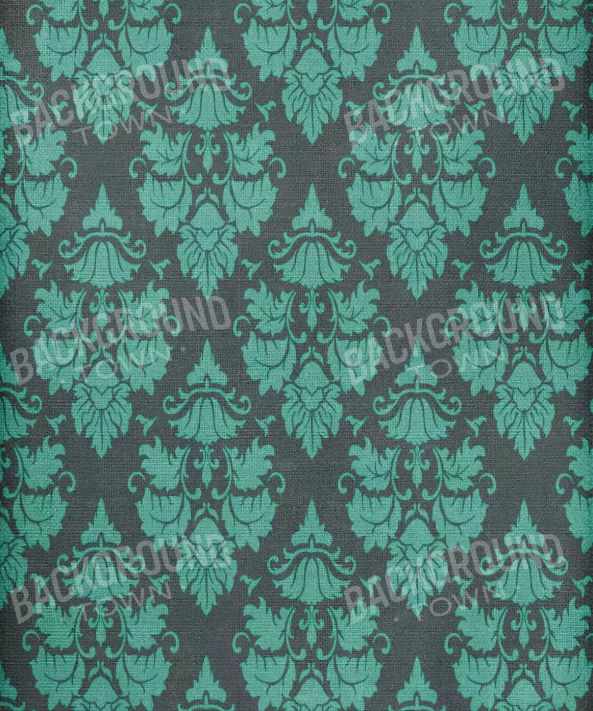 Green Damask Backdrop for Photography