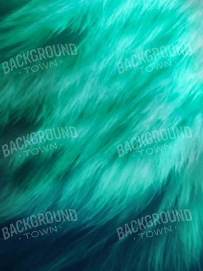 Teal Fur 5’X7’ Ultracloth (60 X 84 Inch) Backdrop