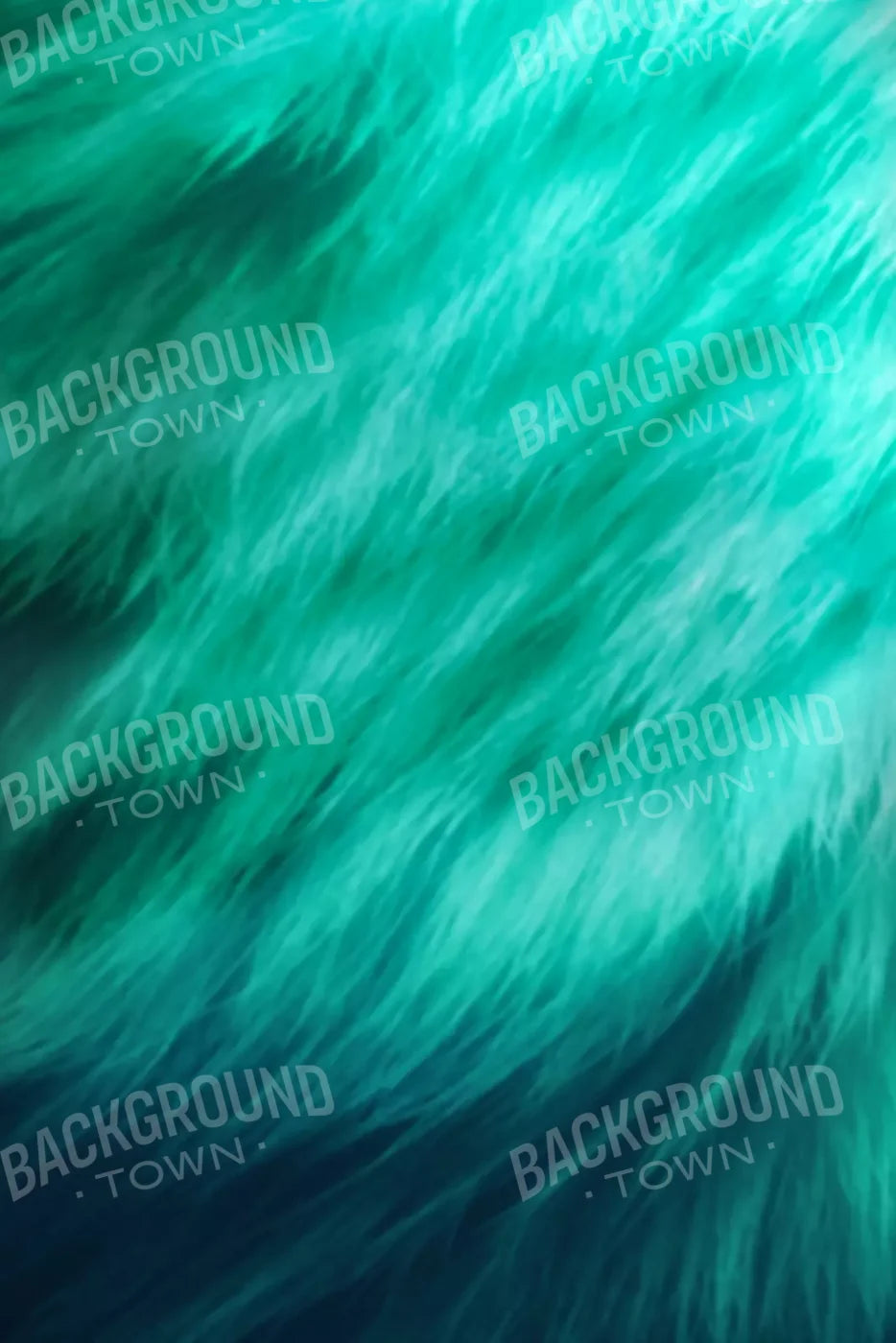 Teal Fur 5’X8’ Ultracloth (60 X 96 Inch) Backdrop