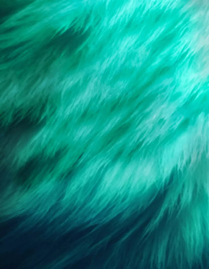 Teal Fur 6’X8’ Fleece (72 X 96 Inch) Backdrop