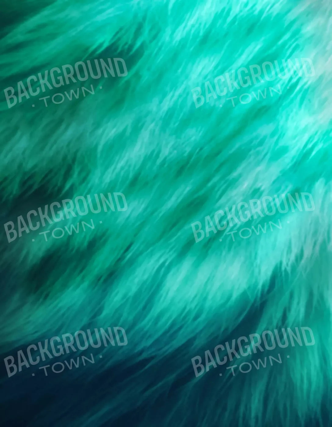 Teal Fur 6’X8’ Fleece (72 X 96 Inch) Backdrop