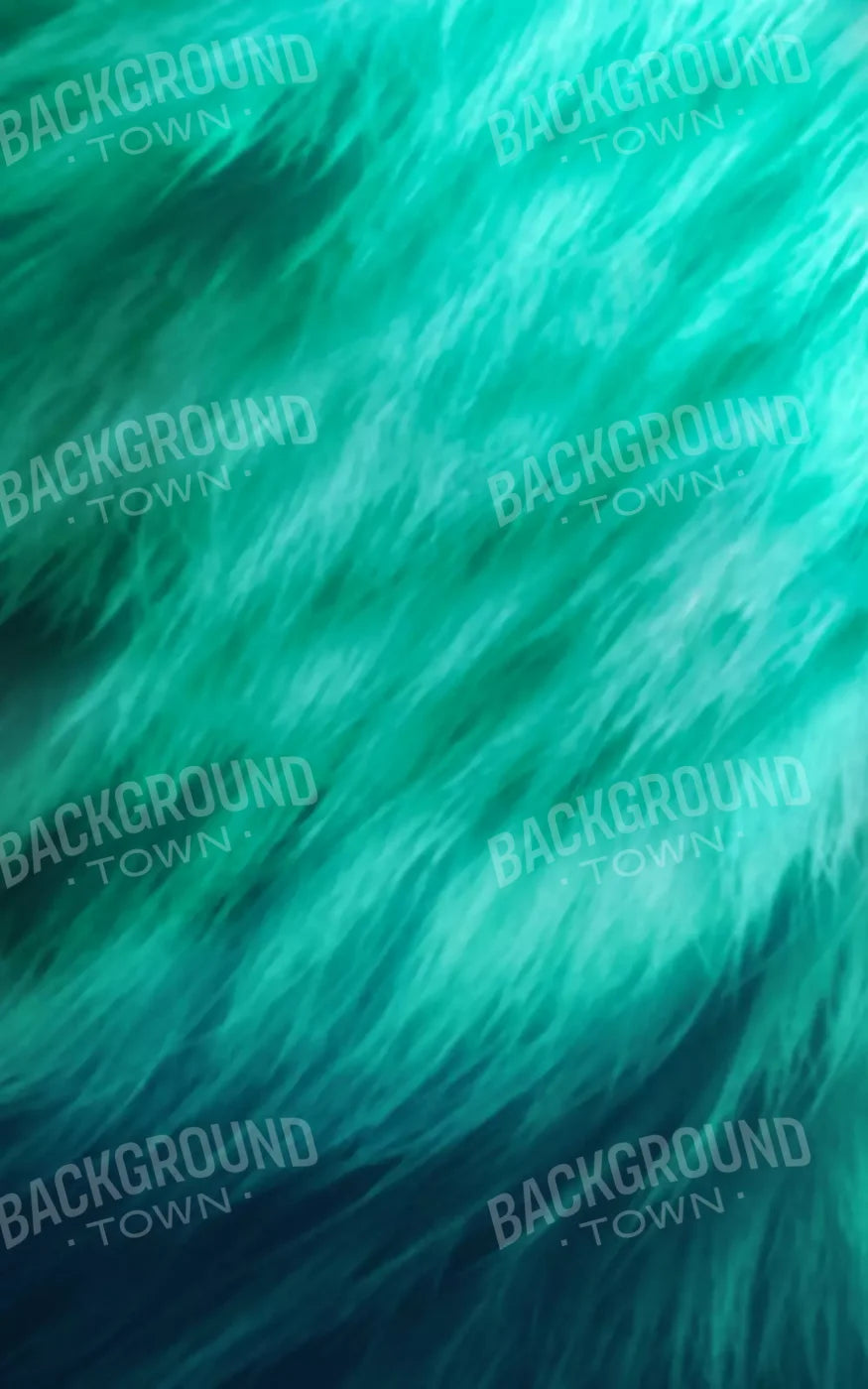 Teal Fur 9’X14’ Ultracloth (108 X 168 Inch) Backdrop