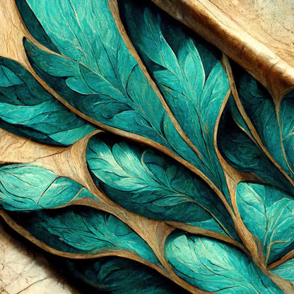Teal Leaf 10’X10’ Ultracloth (120 X Inch) Backdrop