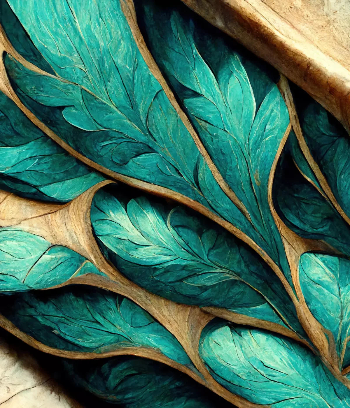 Teal Leaf 10’X12’ Ultracloth (120 X 144 Inch) Backdrop