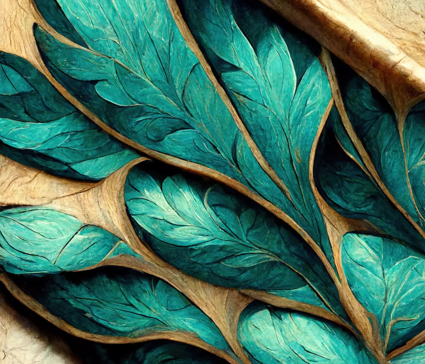Teal Leaf 12’X10’ Ultracloth (144 X 120 Inch) Backdrop