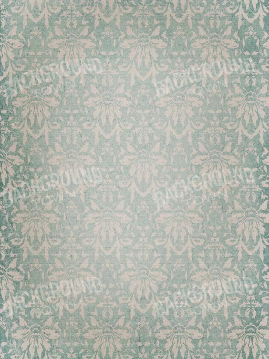 Teal Love9 5X7 Ultracloth ( 60 X 84 Inch ) Backdrop