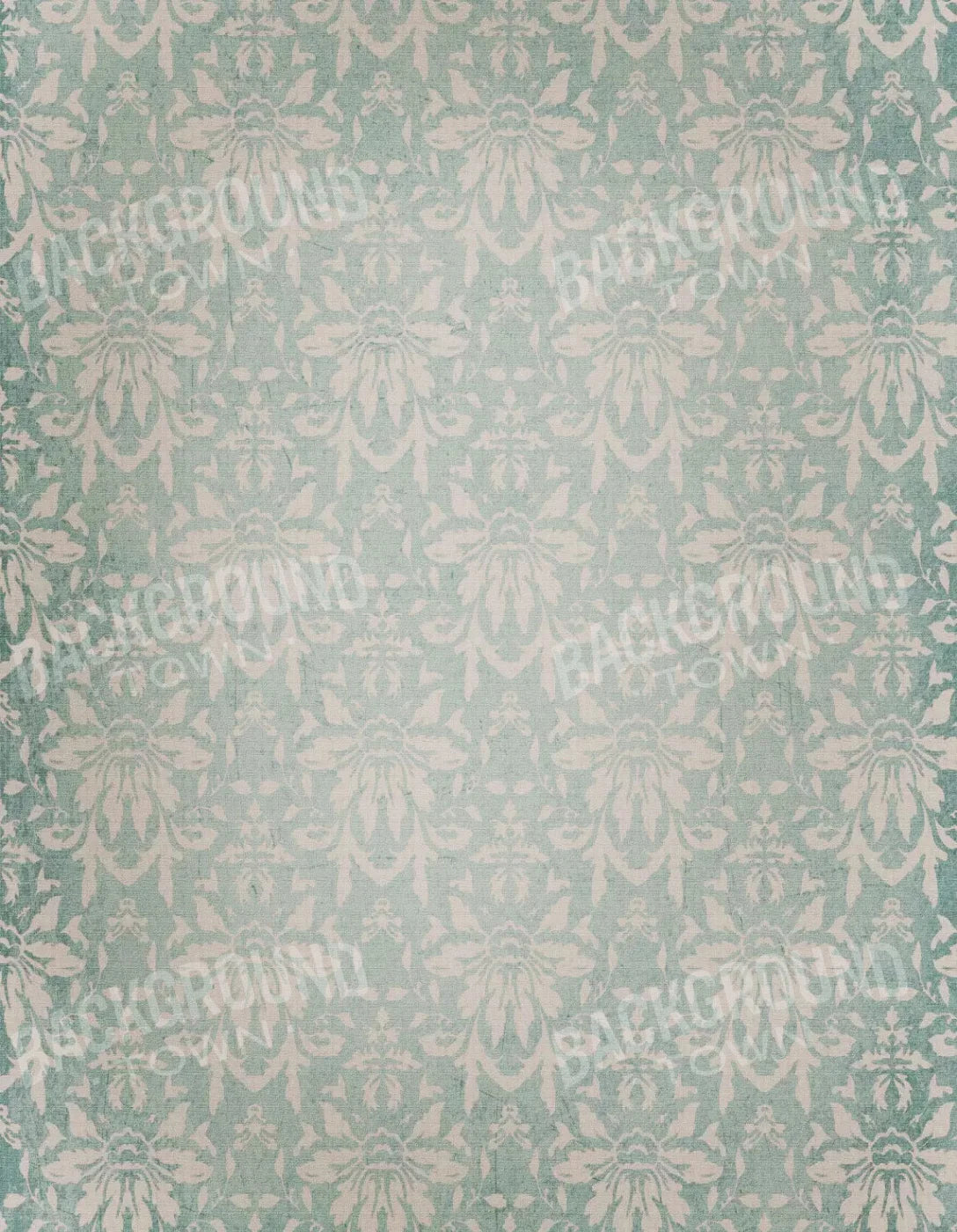 Teal Love9 6X8 Fleece ( 72 X 96 Inch ) Backdrop