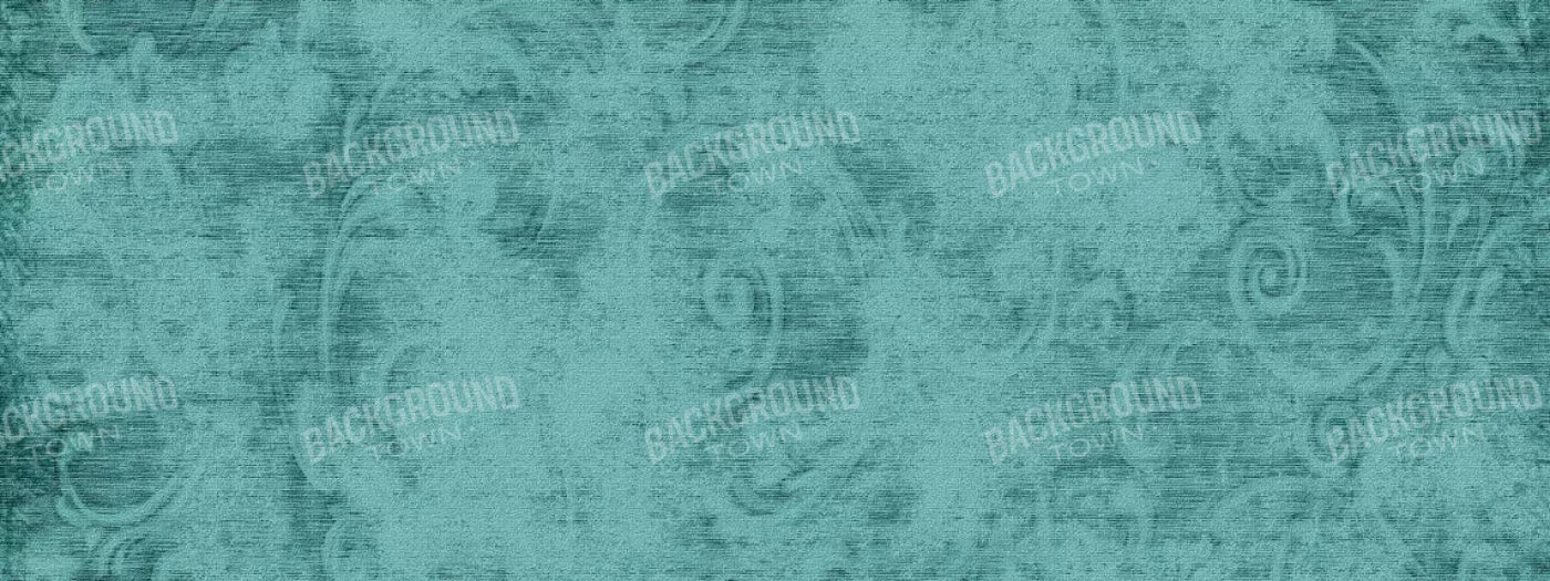 Teal Love3 20X8 Ultracloth ( 240 X 96 Inch ) Backdrop