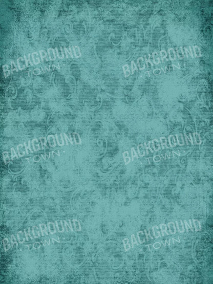 Teal Love3 5X68 Fleece ( 60 X 80 Inch ) Backdrop