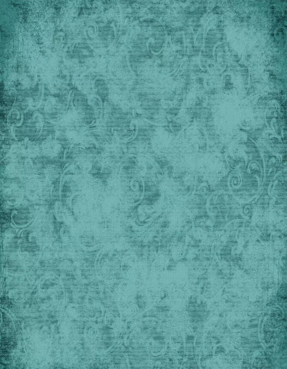 Teal Love3 6X8 Fleece ( 72 X 96 Inch ) Backdrop