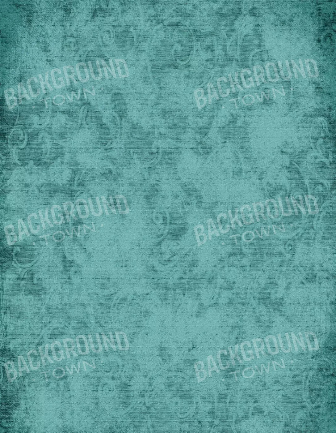Teal Love3 6X8 Fleece ( 72 X 96 Inch ) Backdrop