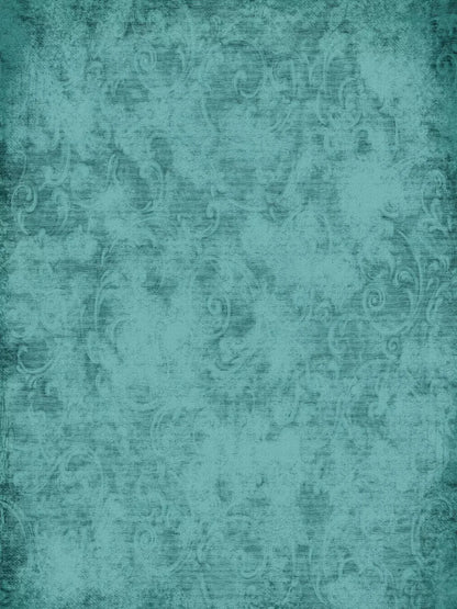 Teal Love3 8X10 Fleece ( 96 X 120 Inch ) Backdrop
