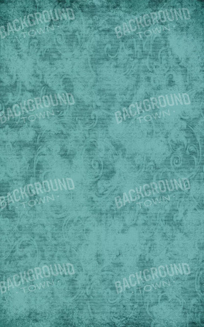 Teal Love3 9X14 Ultracloth ( 108 X 168 Inch ) Backdrop