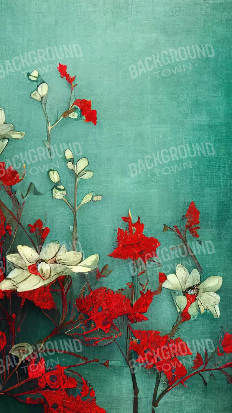 Teal Me Red 8’X14’ Ultracloth (96 X 168 Inch) Backdrop