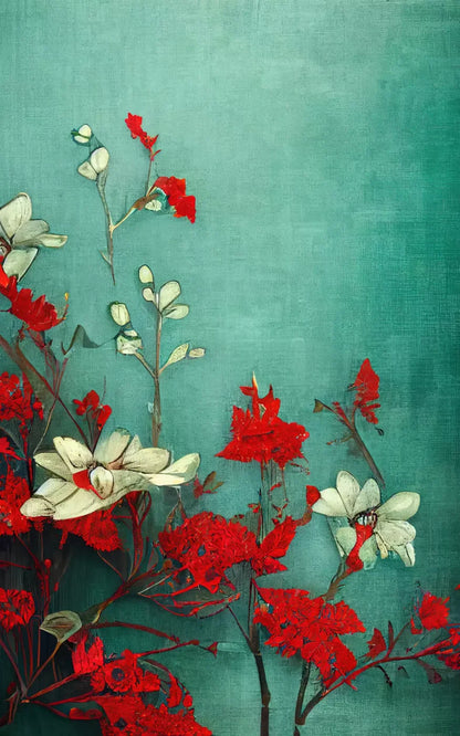 Teal Me Red 9’X14’ Ultracloth (108 X 168 Inch) Backdrop