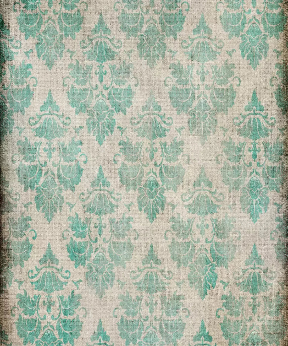 Blue Damask Backdrop for Photography