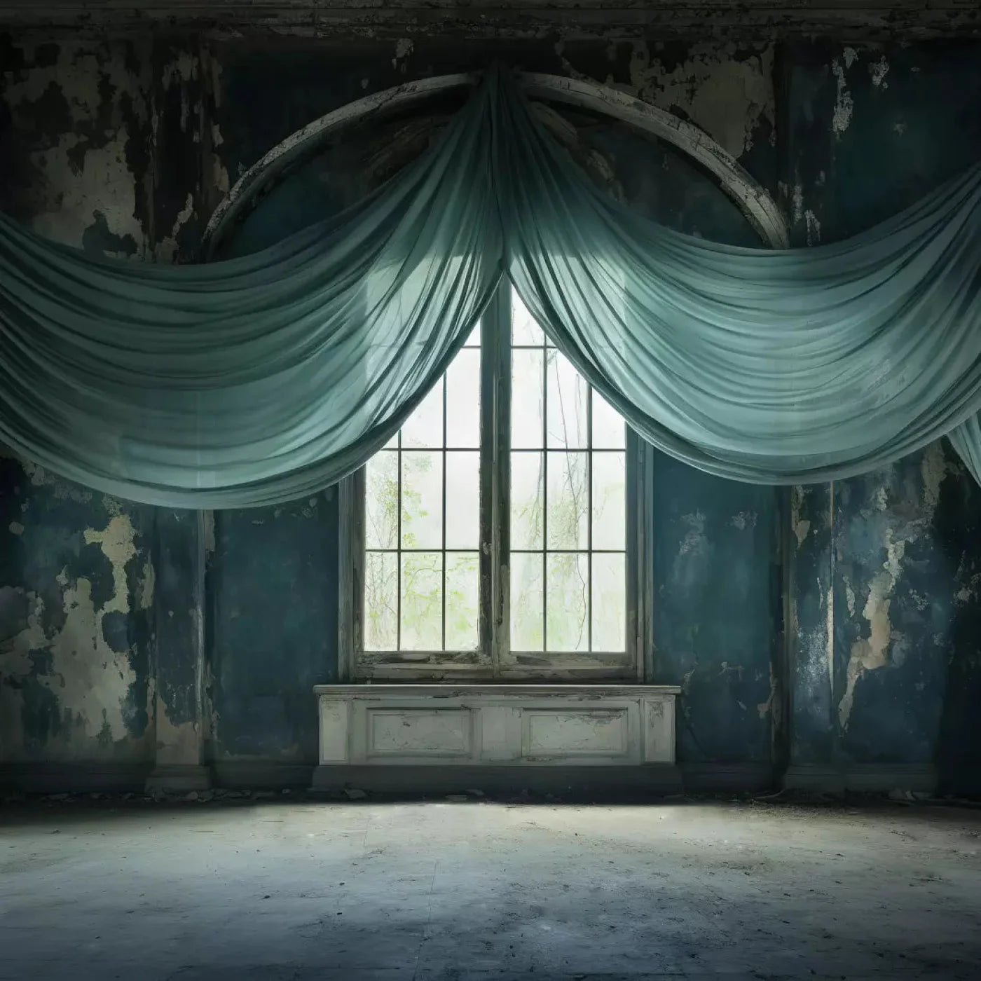 Teal Room 10X10 Ultracloth ( 120 X Inch ) Backdrop