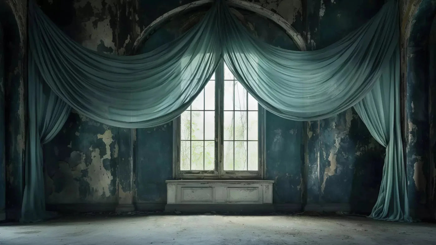 Teal Room 14X8 Ultracloth ( 168 X 96 Inch ) Backdrop