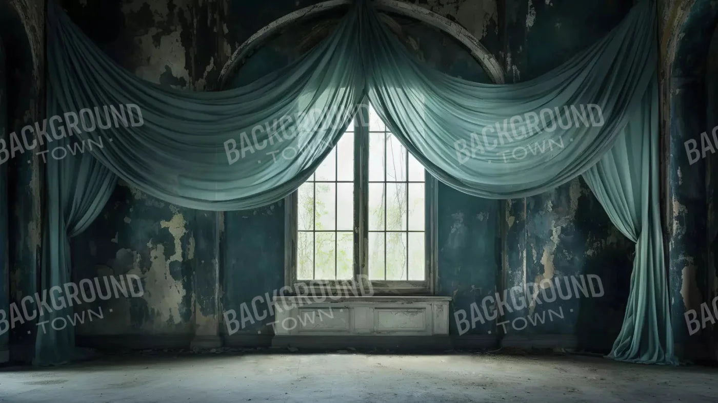 Teal Room 14X8 Ultracloth ( 168 X 96 Inch ) Backdrop