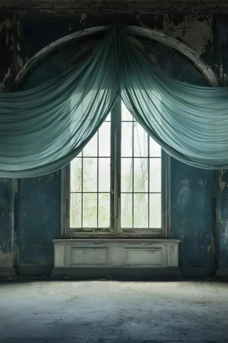 Teal Room 5X8 Ultracloth ( 60 X 96 Inch ) Backdrop