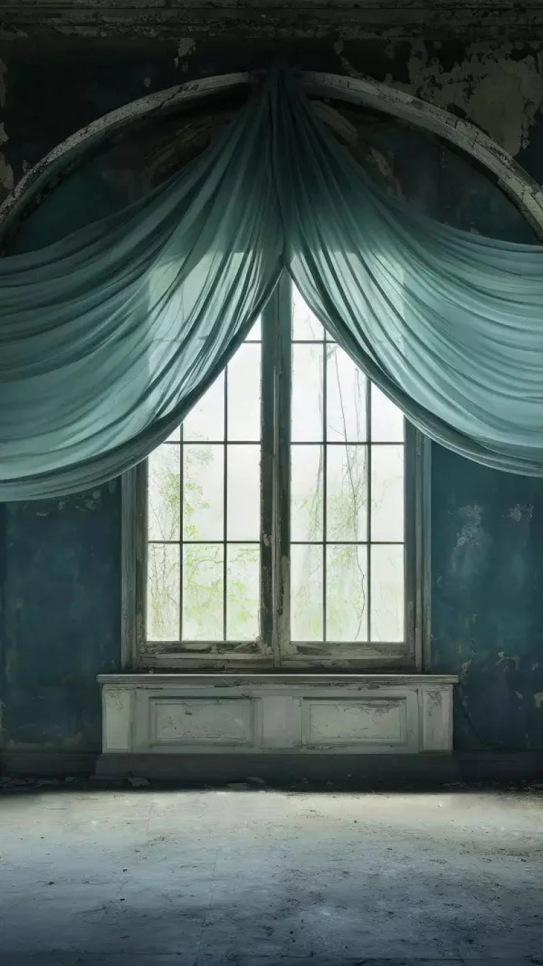 Teal Room 8X14 Ultracloth ( 96 X 168 Inch ) Backdrop