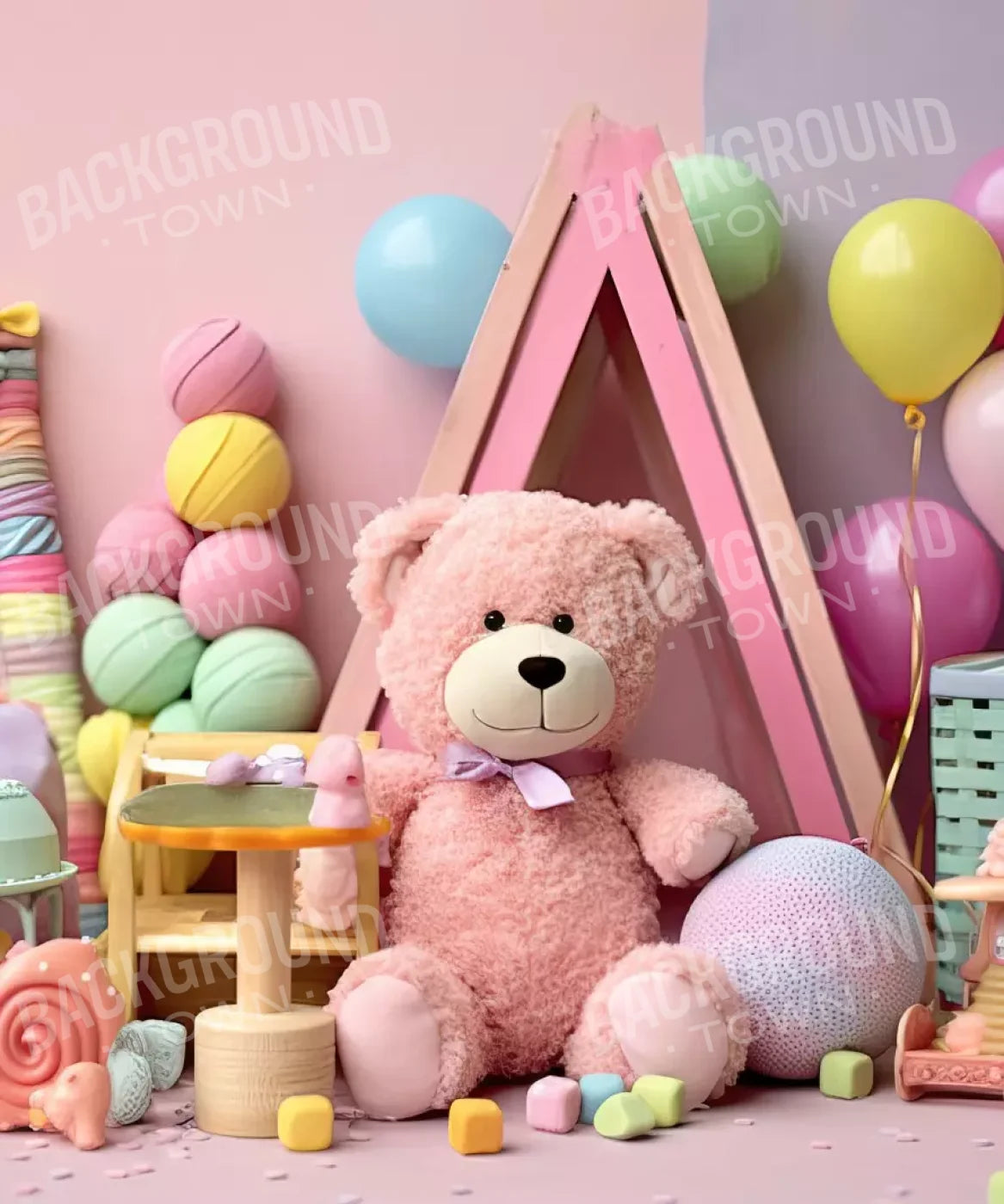 Teddy Bear Picnic 1 10’X12’ Ultracloth (120 X 144 Inch) Backdrop