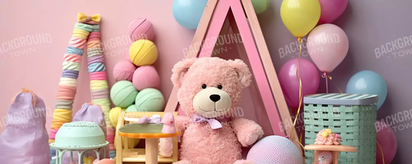 Teddy Bear Picnic 1 20’X8’ Ultracloth (240 X 96 Inch) Backdrop