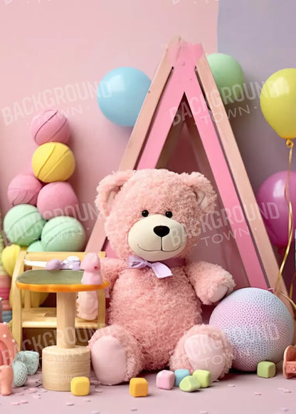 Teddy Bear Picnic 1 5’X7’ Ultracloth (60 X 84 Inch) Backdrop