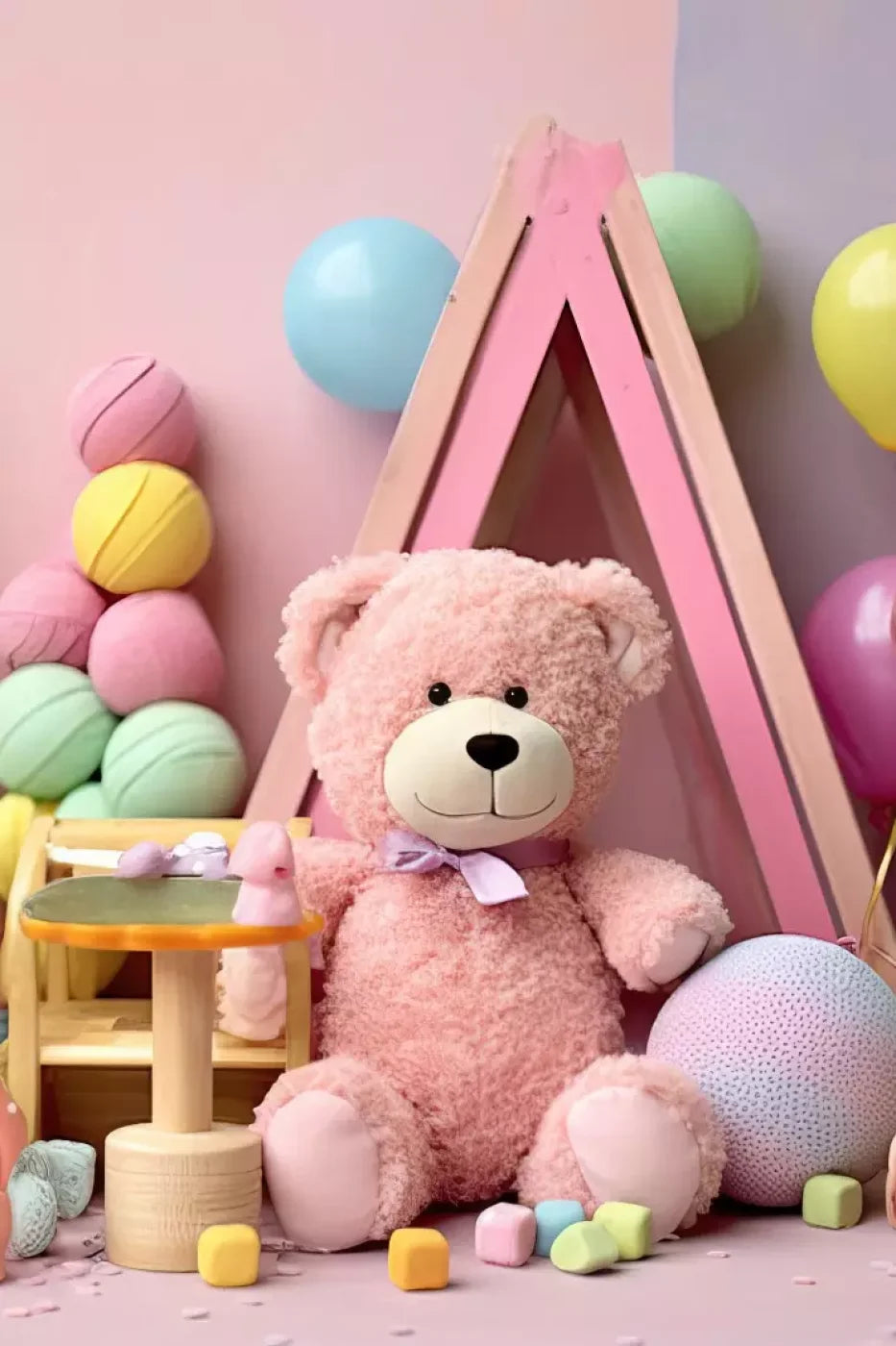 Teddy Bear Picnic 1 8’X12’ Ultracloth (96 X 144 Inch) Backdrop