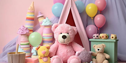 Teddy Bear Picnic 2 16’X8’ Ultracloth (192 X 96 Inch) Backdrop
