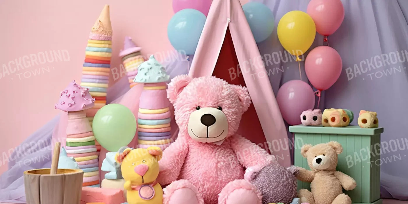 Teddy Bear Picnic 2 16’X8’ Ultracloth (192 X 96 Inch) Backdrop