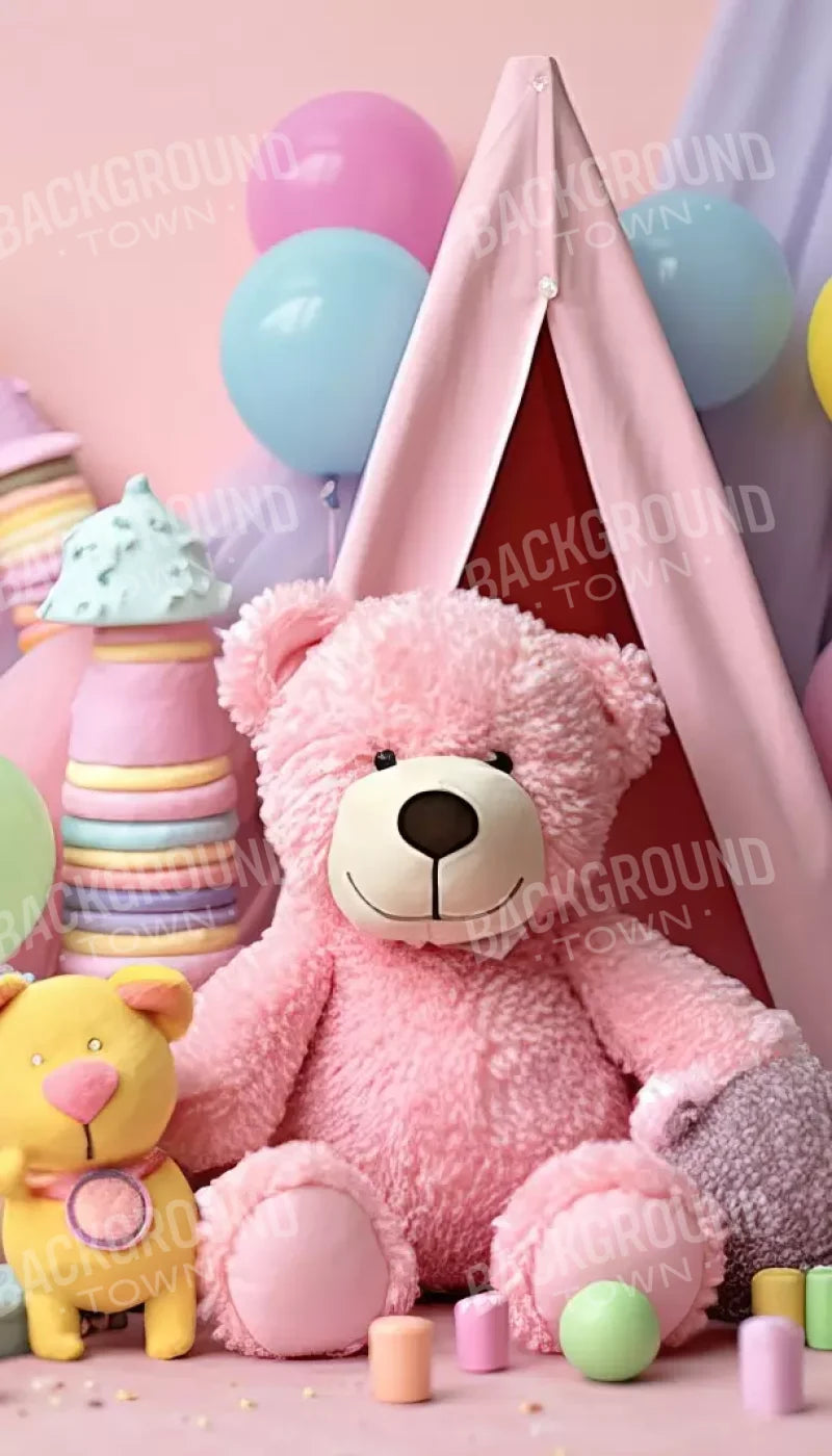 Teddy Bear Picnic 2 8’X14’ Ultracloth (96 X 168 Inch) Backdrop