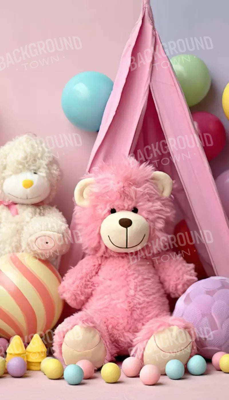Teddy Bear Picnic 3 8’X14’ Ultracloth (96 X 168 Inch) Backdrop