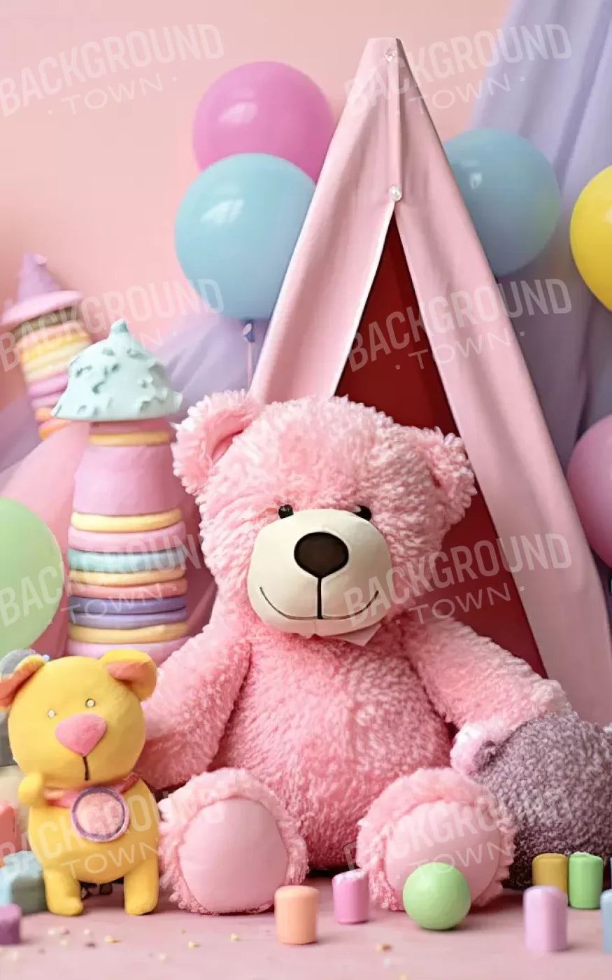 Teddy Bear Picnic 2 5’X8’ Ultracloth (60 X 96 Inch) Backdrop