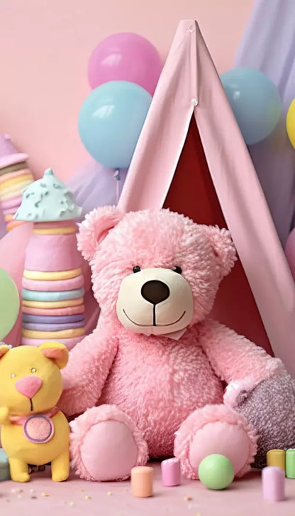 Teddy Bear Picnic 2 8’X14’ Ultracloth (96 X 168 Inch) Backdrop