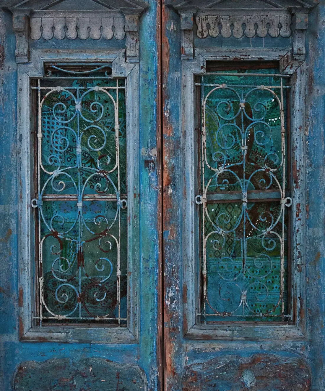 Blue Wood Backdrop for Photography