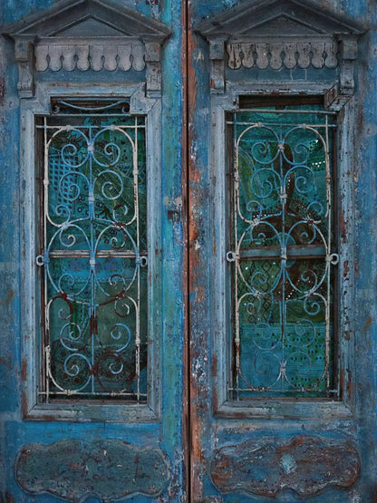 Temple Door 5’X6’8’ Fleece (60 X 80 Inch) Backdrop