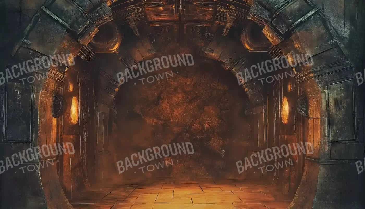 Temple Entrance 14’X8’ Ultracloth (168 X 96 Inch) Backdrop