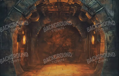 Temple Entrance 14’X9’ Ultracloth (168 X 108 Inch) Backdrop