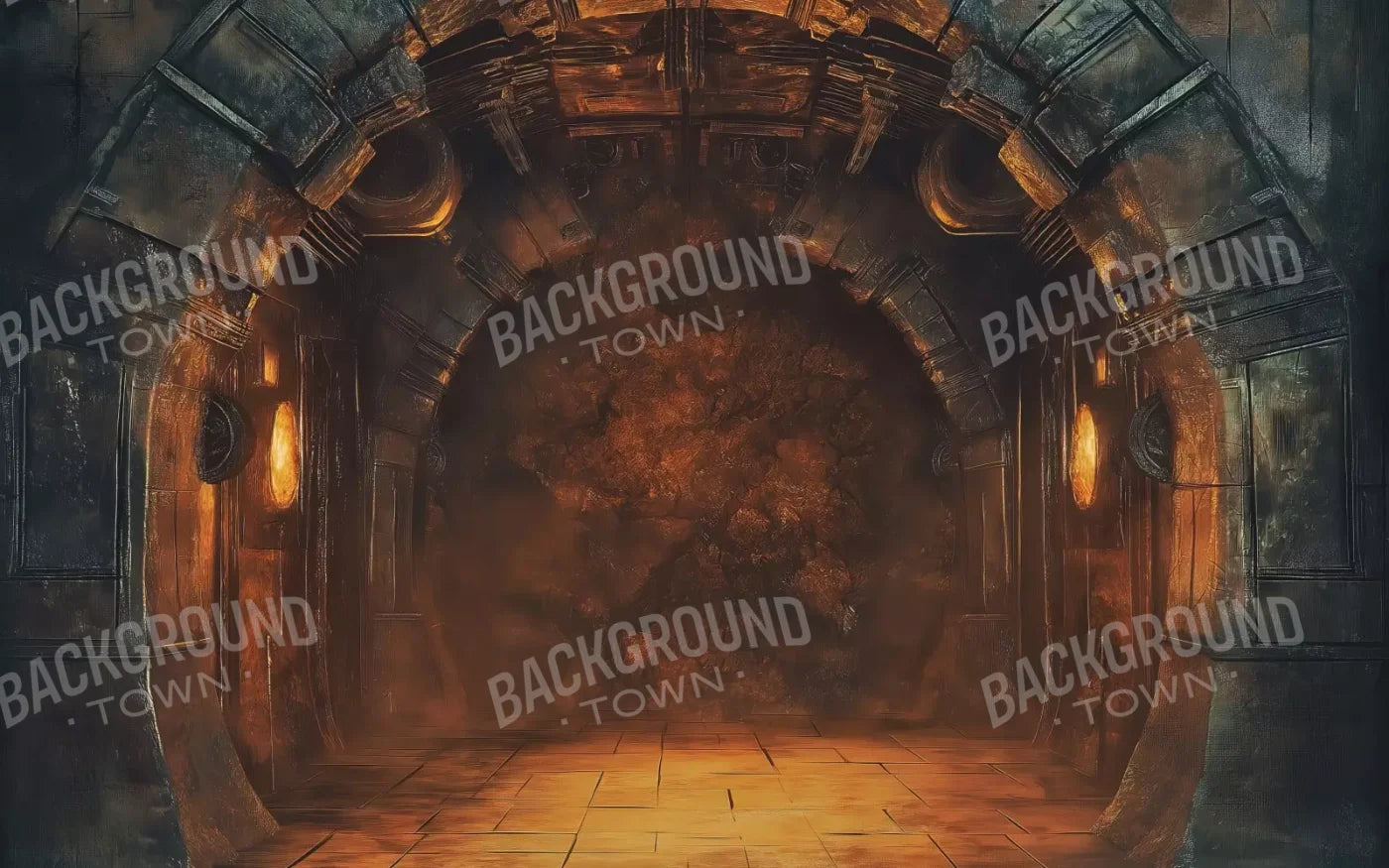 Temple Entrance 16’X10’ Ultracloth (192 X 120 Inch) Backdrop