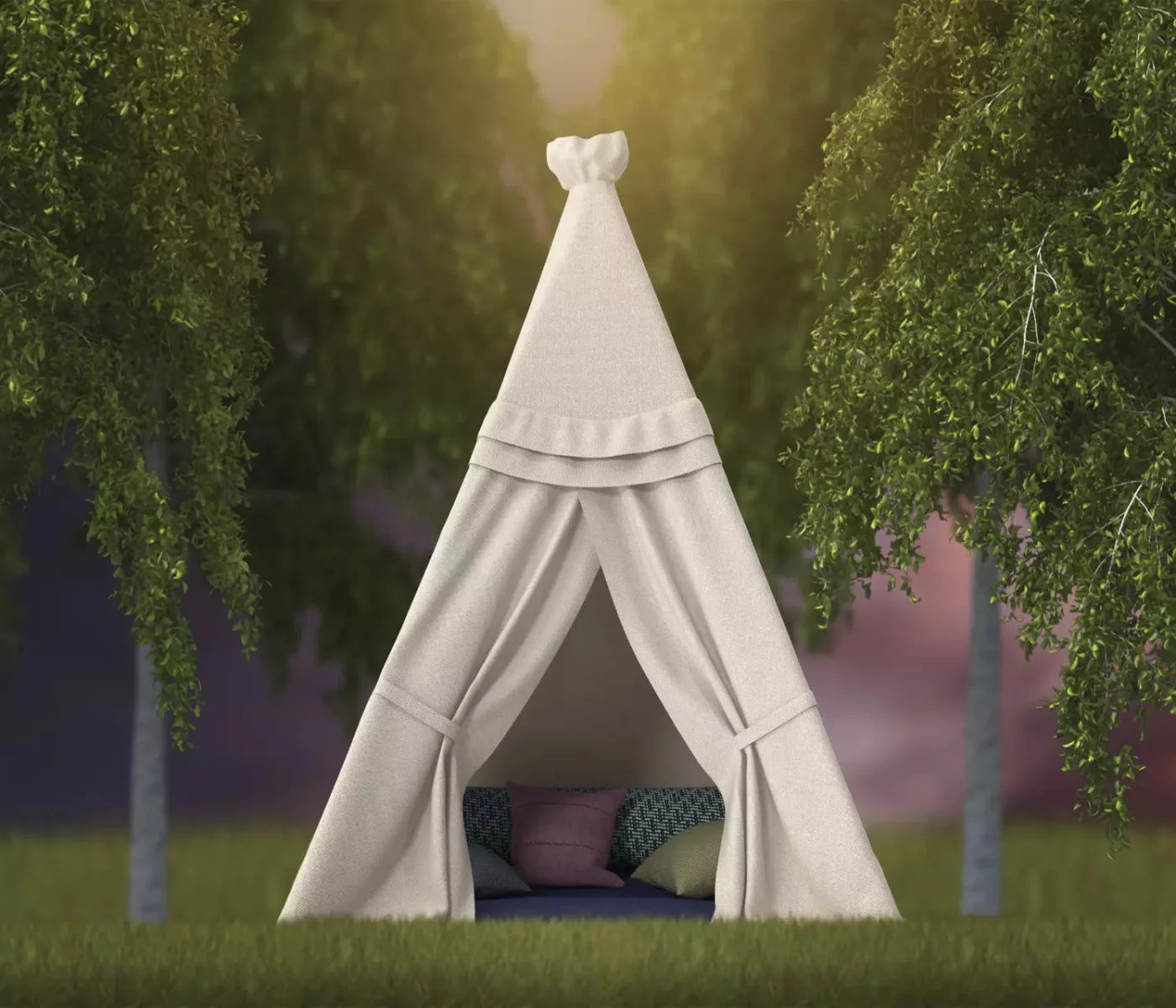 Tee Pee Fun 12X10 Ultracloth ( 144 X 120 Inch ) Backdrop