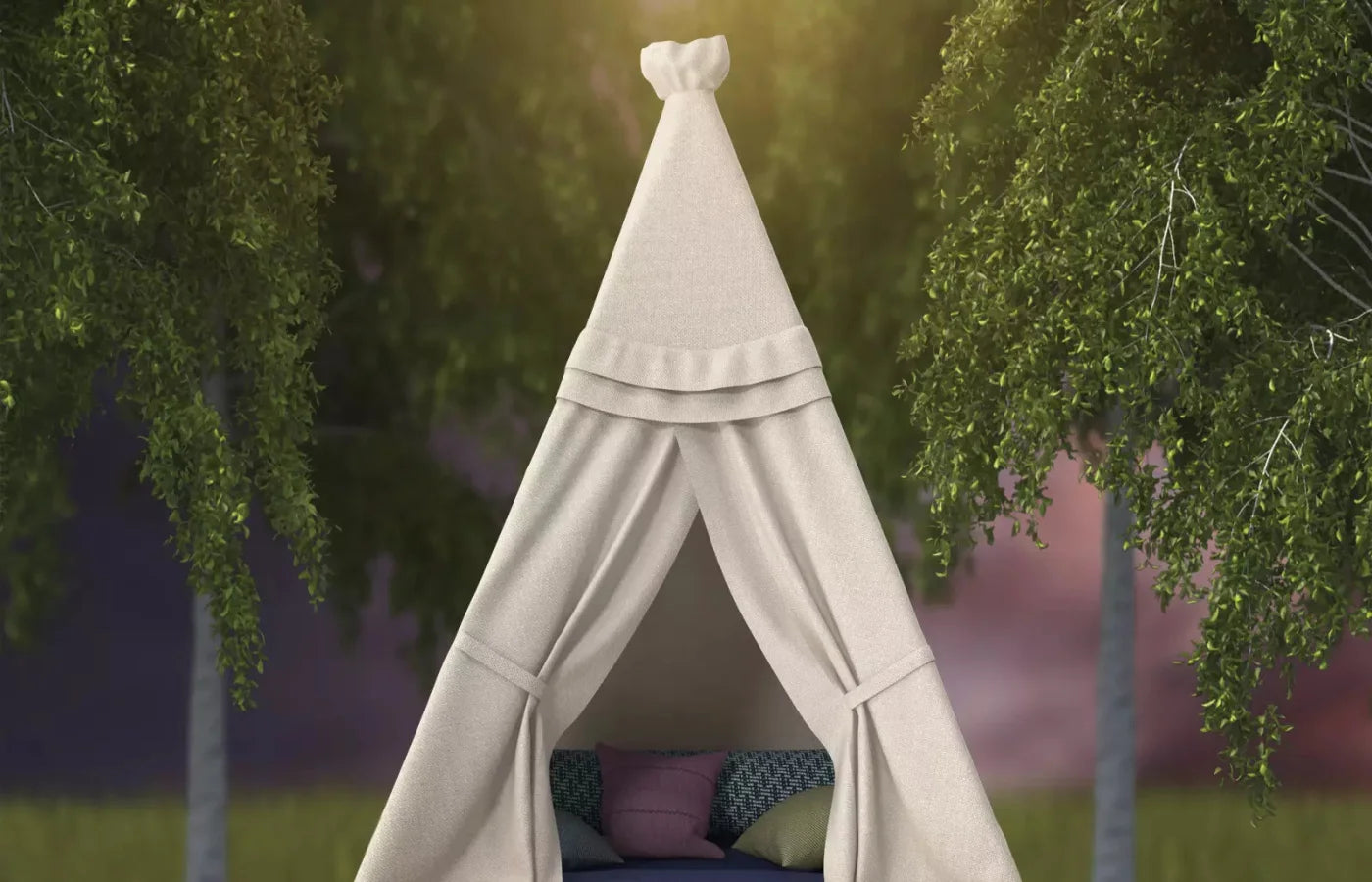 Tee Pee Fun 12X8 Ultracloth ( 144 X 96 Inch ) Backdrop