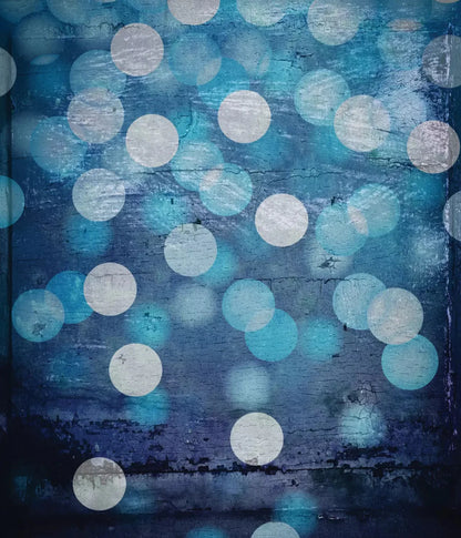 Textured Blue Bokeh 10X12 Ultracloth ( 120 X 144 Inch ) Backdrop